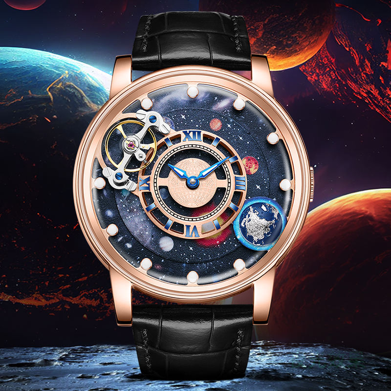 Mens Luxury Galactic Orrery Automatic Watch - The Modern Watch Shop